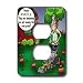 Londons Times Fish Fishing Deep Beneath Cartoons - Peta Demands Stop To Crab Grass Mowing - Light Switch Covers - 2 plug outlet cover