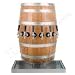 Wood Barrel Draft Beer Kegerator Tower with Matching Drain Tray: 3 Faucets