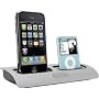 Griffin Powerdock Dual-Position Charging Station for iPod and iPhone (Silver)
