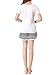 VENTELAN Women's Cute Panda Striped Short Sleeve Sleepwear Pjs Pajama Set Nighty