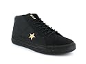 CONVERSE ONE STAR LEATHER MID BLACK/BEIG