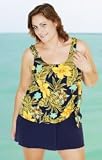 Penbrooke Aztec Dream Plus Size Shortini Swimsuit - Plus Size Swimsuit Plus Size Swimsuits