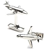 Private Jet Sterling Silver Cufflinks