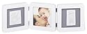 Baby Art 34120052 - Double Print Frame für Foto und Hand- & Fußabdruck, White & Black