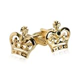 Royal Crown Cufflinks with 14kt Gold Overlay
