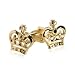 Royal Crown Cufflinks with 14kt Gold Overlay