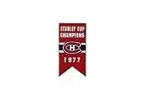 NHL Montreal Canadiens Banner Pin 1977
