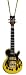 Miniature Yellow Flame Les Paul Electric Guitar Christmas Ornament 4
