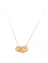 Dogeared Small Multi Link Sparkle Gold Dipped Karma Necklace 18"