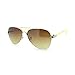 Women's Small Size Aviator Sunglasses Petite Half Rim Aviators