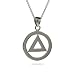 Sterling Silver Recovery Pendant Length 20 inches (Lengths 16 inches 18 inches 20 inches Available)