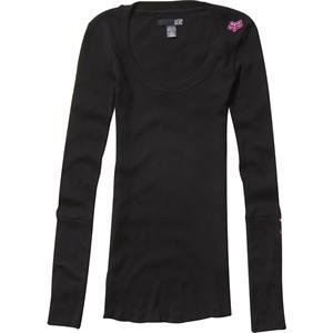 Fox Racing Womens Reunion Long Sleeve Thermal Shirt - Medium/Black