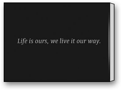Funnyone Custom Modern Wall Art Decoration for Home Metallica Quote Canvas Prints