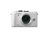 Panasonic – Lumix G – DMC-GF1EG-W – Compact à objectifs interchangeables – HD 720p – 12.1 Mpix – Ecran LCD 3″ – Blanc