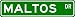MALTOS Street Sign ~ Personalized Family Lastname Sign ~ Gameroom, Basement, Garage S...