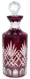 ESSEX RED CRYSTAL DECANTER - ESSEX COLLECTION RED CASED CRYSTAL DECANTER