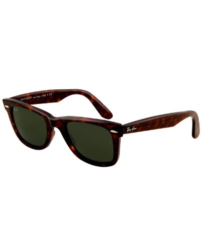 Ray Ban Sunglasses Original Wayfarer RB2140 902 Tortoise/Crystal Green, 50mm