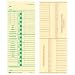 Quality Product By Tops Business Forms - Time Cards Numbered Days Pay Receipt 3-1/2