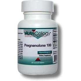 Allergy Research (Nutricology) - Pregnenolone (Disc), 100 mg, 60 tablets