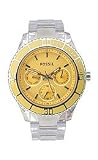 Fossil Sport Collection Stella Resin Bracelet Yellow Dial Women's watch #ES2609