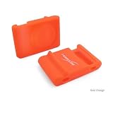 Apple iPod Shuffle 2nd Generation (1GB) FlexiSkin - The Soft Low-Profile Case (Bold Orange, Coral Pink)
