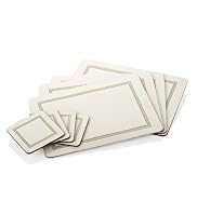 8 Piece Contrast Border Placemat & Coaster Set