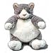 Plush Plumpee Grey Cat 12"
