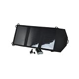 Instapark® 10 Watts Solar Panel Portable Solar Charger with Dual USB Ports for iPhone, iPad & all other USB Compatible Devices, 5,200 mAh Battery Pack Included