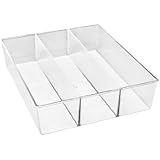 Whitmor 6789-3066 3-Section Clear Drawer Organizer