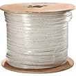 Outdoor Cat6 Ethernet Cable UTP Solid 500MHz 1000FT Bulk 24AWG - (WHITE COLOR !!!)