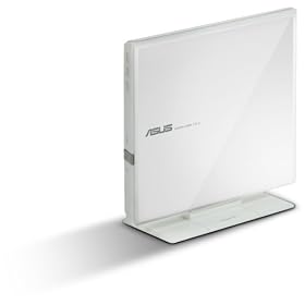 ASUS USB 2.0 8x DVD Writer External Optical Drive SDRW-08D1S-U (White)