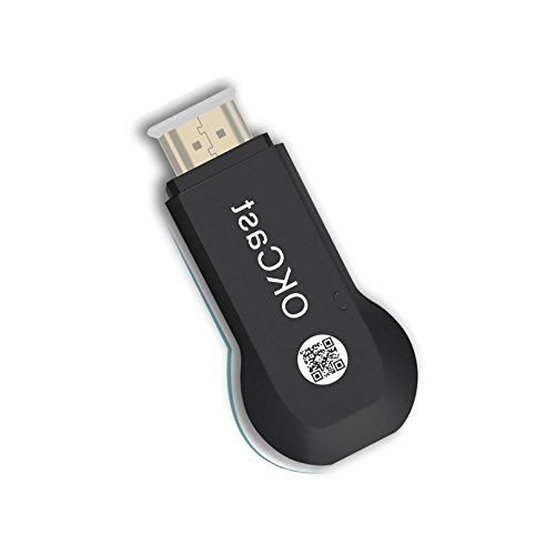 Miracast Dongle, Foxcesd 2.4G Wireless HDMI Display Adapter Mirroring Streaming Videos, Audio, Picture, Live Camera and Music from iPhone, iPad, Andorid Smart Devices to TV, Monitor or Projector