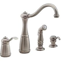 Price Pfister T26-4NEE Marielle Kitchen 4-Hole with Spray and Soap Dispenser, Rustic Pewter