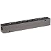Polyconn PCM10-125-09B Black Anodizing Aluminum Manifold, 1/4" NPT Female x 1/8" NPT Female, 9 Stations