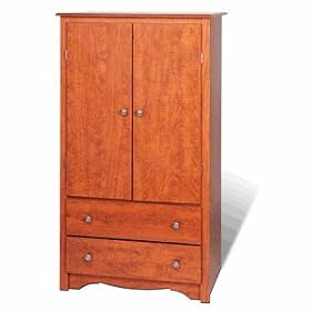 Prepac Cdc-3359 Monterey 2 Drawer Armoire Cherry