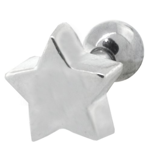 Cute Star Sterling Silver Cartilage Piercing Earring Stud