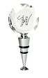 Rhinestone Monogram Winestopper - W