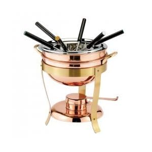 Copper Fondue Set (Copper) (10H x 6.5W x 6.5D) by Old Dutch