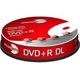 Primeon DVD+R Double Layer 8X DVD-Rohlinge 240min / 8,5GB White-Ink Fullsize Printable 10er Spindelvon "PRIMEON Media GmbH"