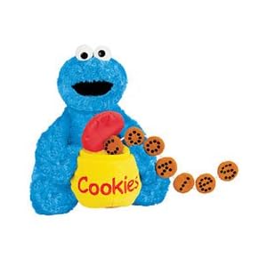 Sesame Street Feed Me Cookie Monster Doll 10 inch by 