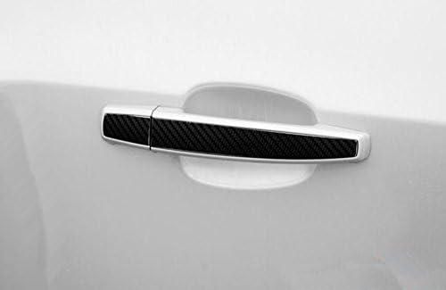 4 Pcs Door Handle Trim Molding Scratch Cover Guards for Chevrolet Cruze (Carbon fiber-Black)