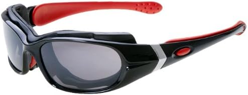 SunSport Powerwrap Removable EA Foam Sunglasses with Color Temple (Blue, Black/Blue)