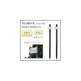 80φ擬木杭 (80φ×1800mm) ダークブラウン G-8018DB A・穴あり