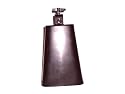 5 inch Black Cow Bell with bracket