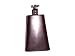 5 inch Black Cow Bell with bracket