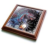 Cindy Thorrington Haggerty Mythical Magical - DRAGON Majick of the Opal 2 - Trivets