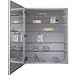 Jensen 52WH304DPF Metro Deluxe Oversized Medicine Cabinet with Polished Mirror, 24-Inch by 30-Inch