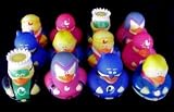  : One Dozen (12) Super Hero Rubber Ducky Party Favors