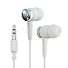 Howling Wolf Moon Snow Novelty In-Ear Earbud Headphones - White