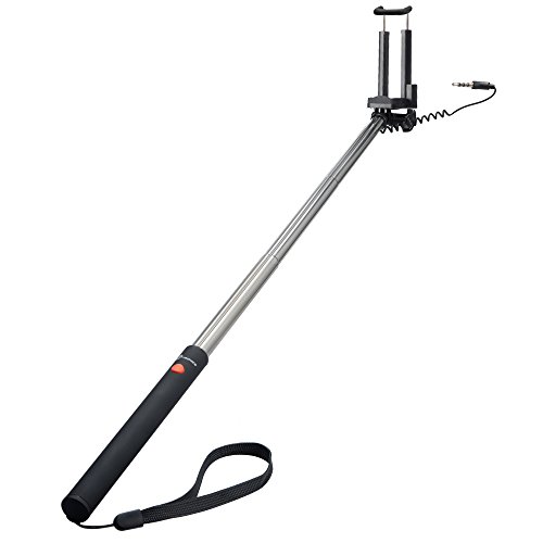 TaoTronics Telescopic Monopod Mini Selfie Stick for Android and iOS Smartphone - Black